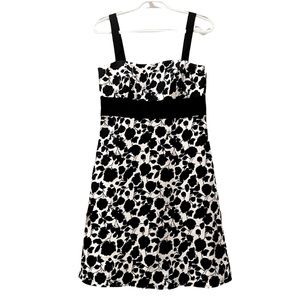 BCBG Paris Dress Black and White Knee Length